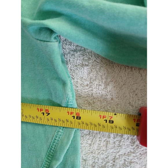 LOGO by Lori Goldstein‎ Lounge Sun Faded Cotton Sweatshirt  Green Size XS - Picture 13 of 16